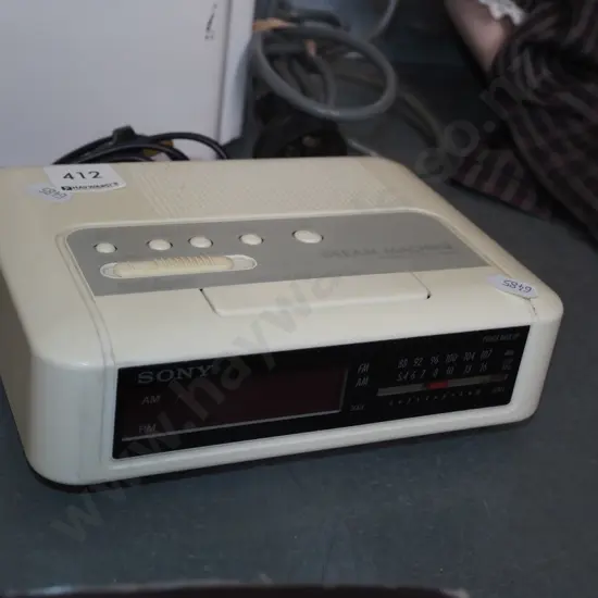 Sony digital 1980s radio alarm clock