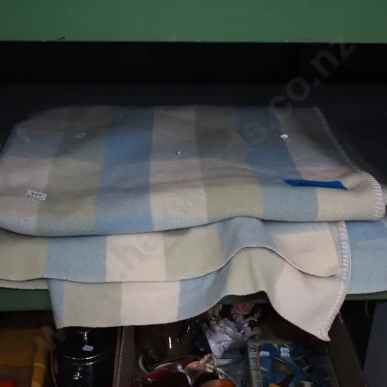 checked woollen blanket