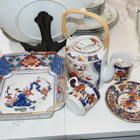 Asian bowl teapot etc
