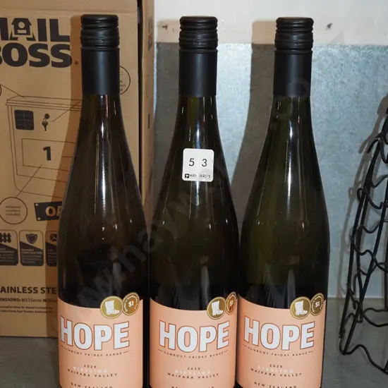 3x bottles of Hope riesling 2020