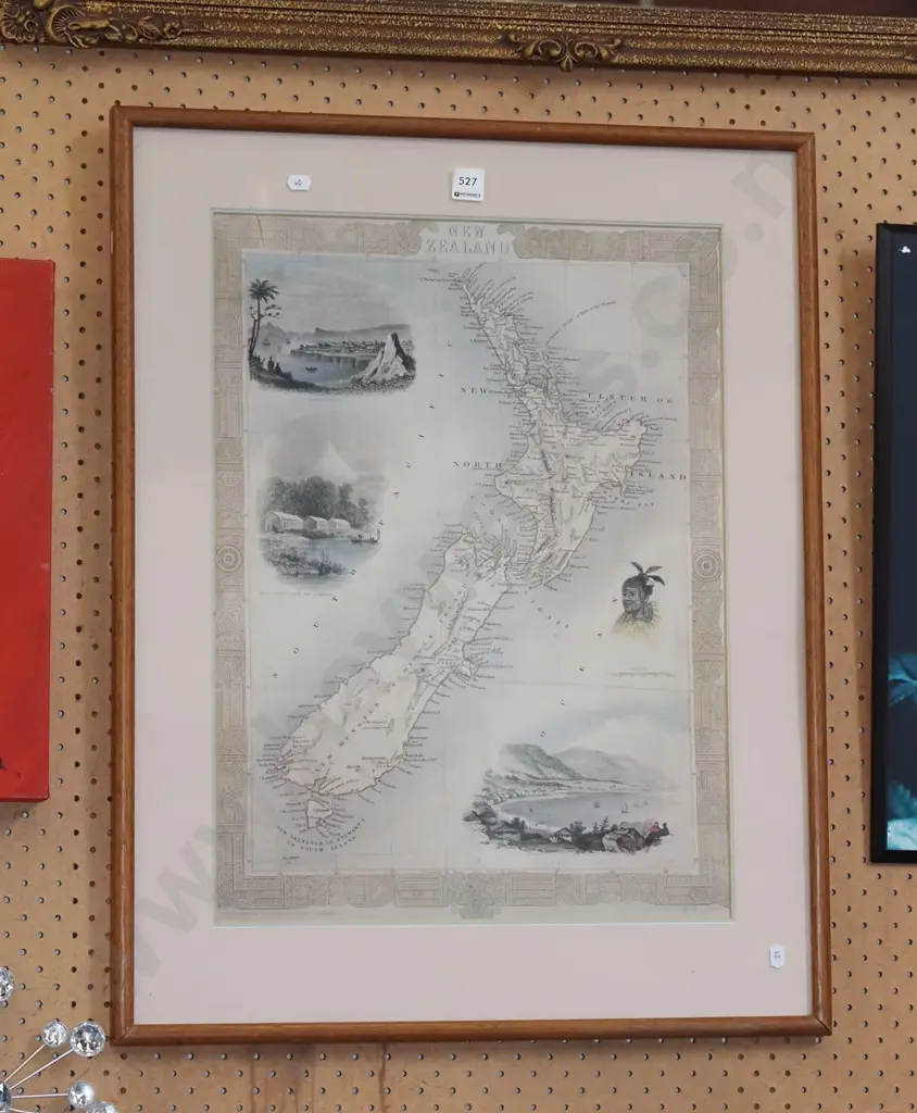 framed print - map of NZ Image 1++