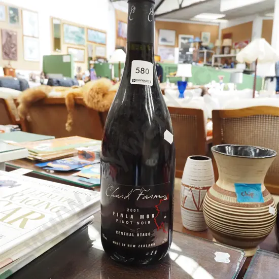 bottle of Chard Farm 2001 Finlamor pinot noir