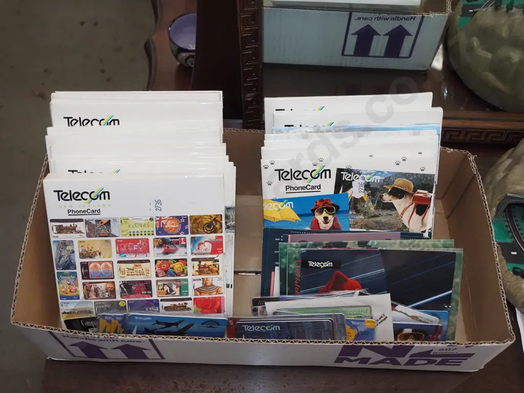 box of Telecom phone cards Image 1++