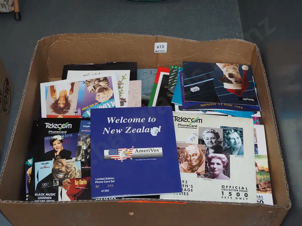 box of Telecom phone cards Image 1++