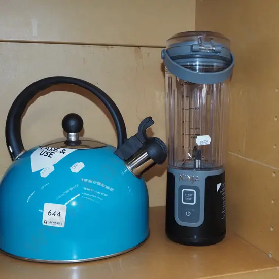 as new stove top kettle, Nutri Ninja usb powered blender - no cord
