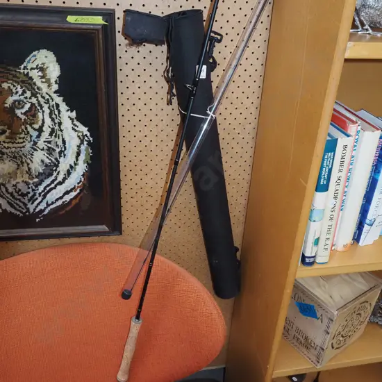 brand new Airflow fly fishing rod with additional end section and hard carry case