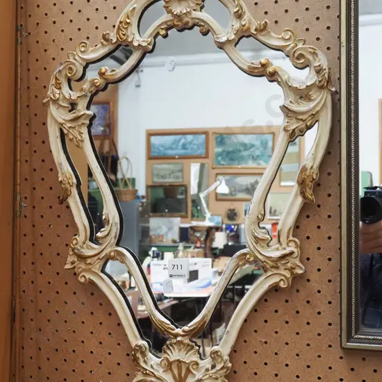 ornate alloy framed wall mirror L630