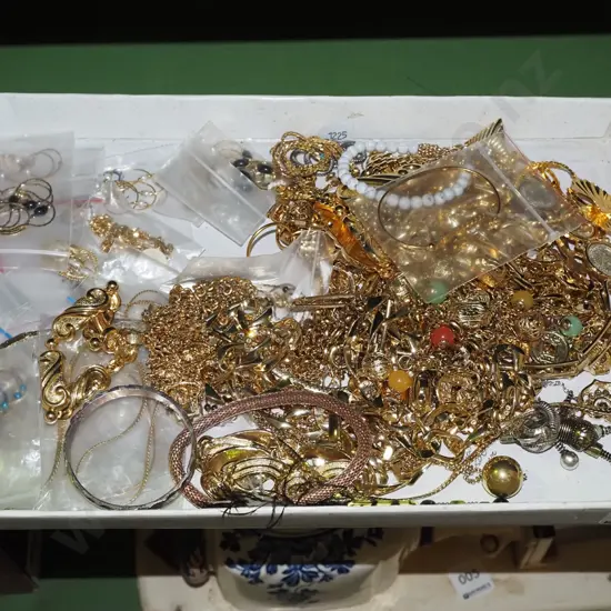 box of costume jewellery