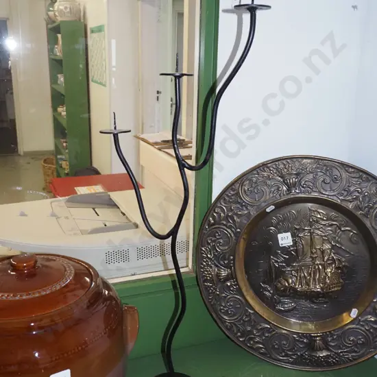 wrought metal candelabra H660