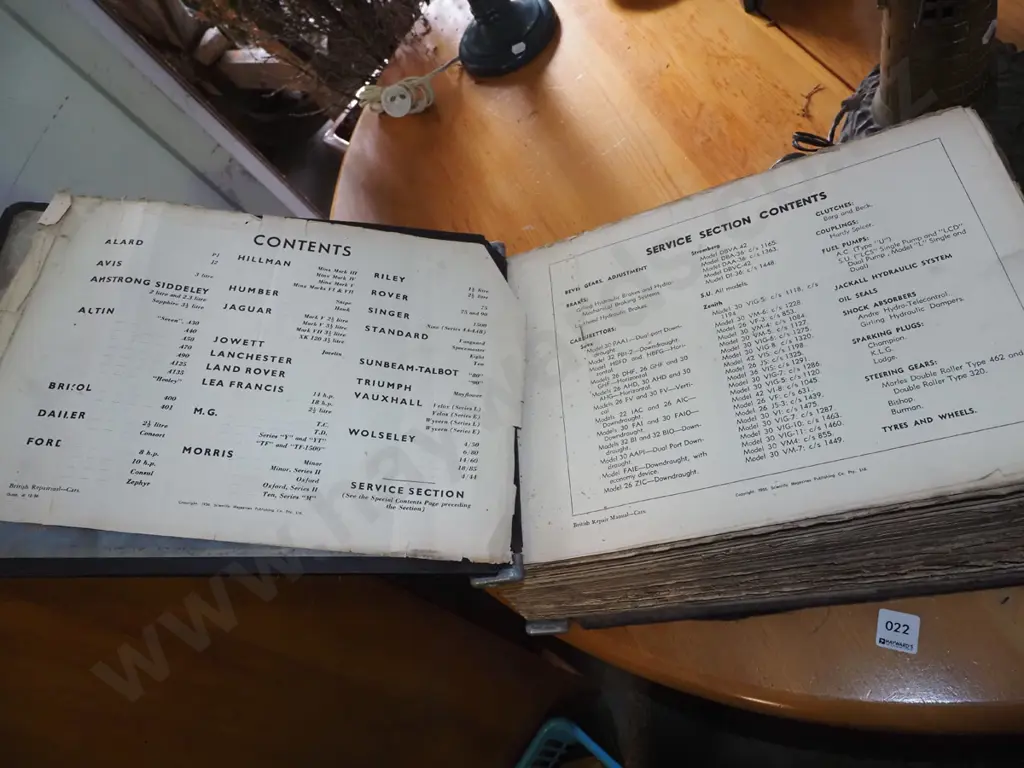 British repair workshop manual - 1956 Image 1++