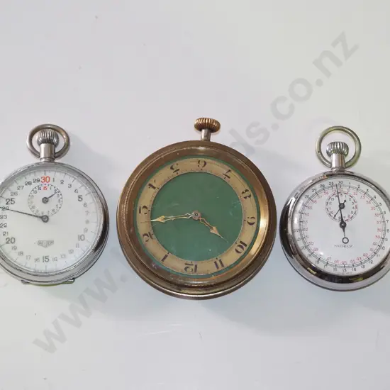 plastic tray of stop watches, car clock watch