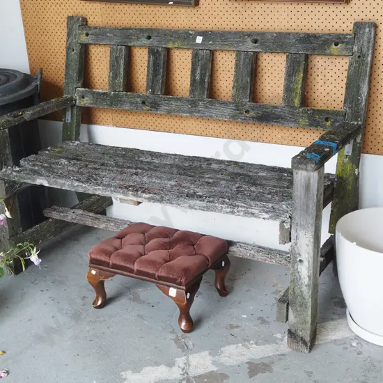 rustic bench seat from old fench posts H920 W1310 D630