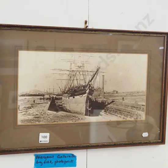 framed photo print - Margaret Galbraith in dry dock