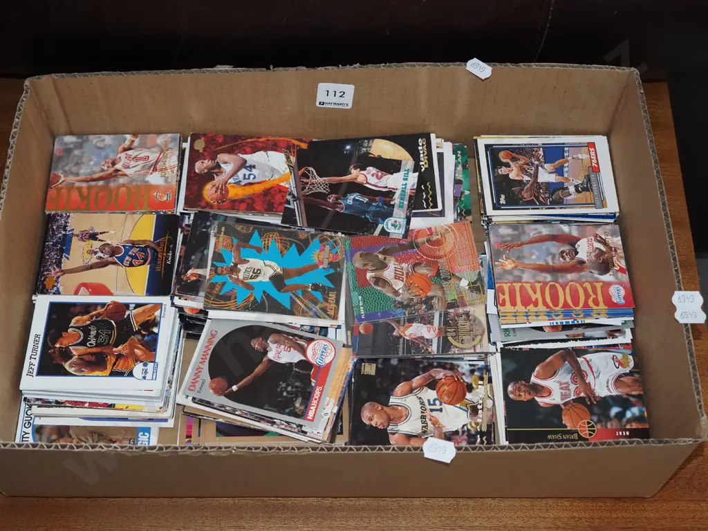 box of basketball collector cards Image 1++