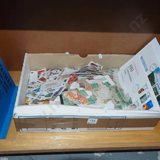 box of stamps