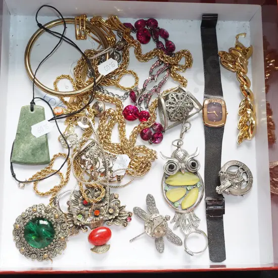 box of costume jewellery