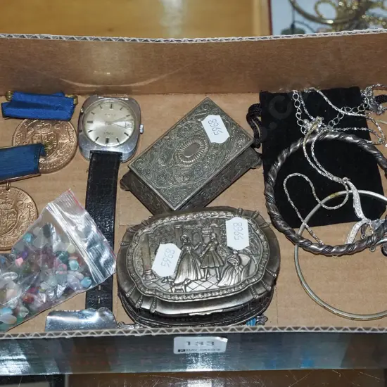 box; trinket boxes, bracelets, necklaces etc