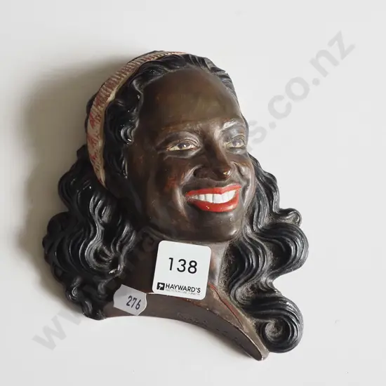 retro Coral Craft NZ wall-mount female figure