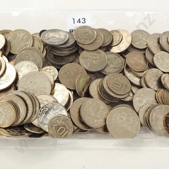 tray of coins