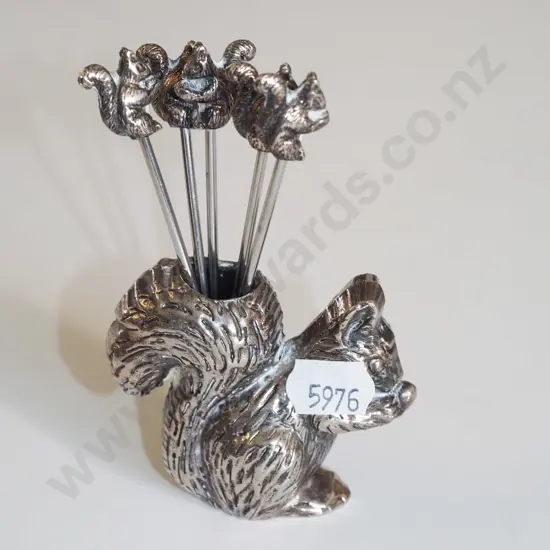 squirrel themed fork set