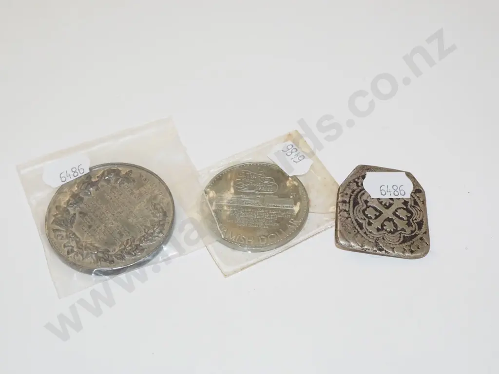 1916 German fleet medallion & 2 other coins Image 1++