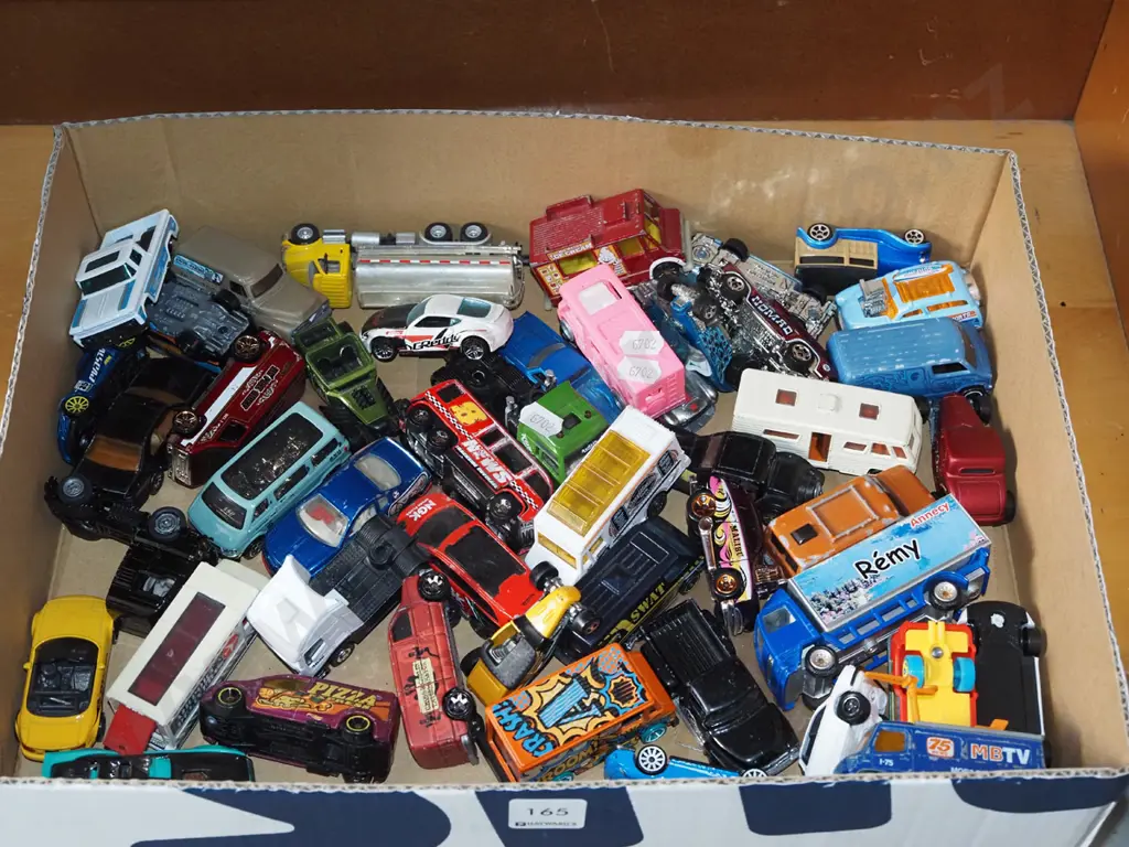 box of toy vehicles Image 1++