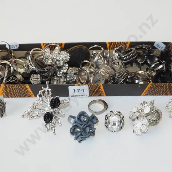 tray of costume rings