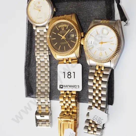 3x mens fake wristwatches