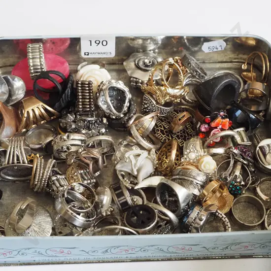 tray of dress rings