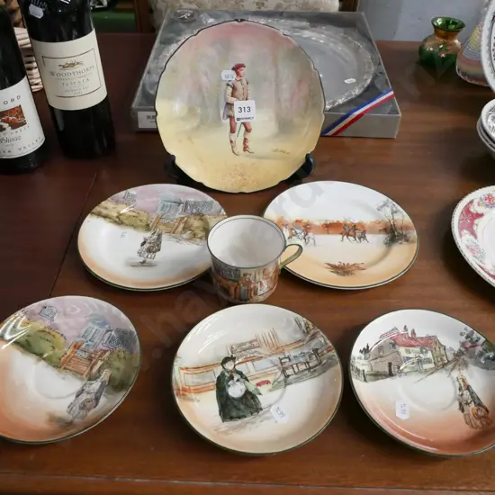 Royal Doulton cup, plates, saucers