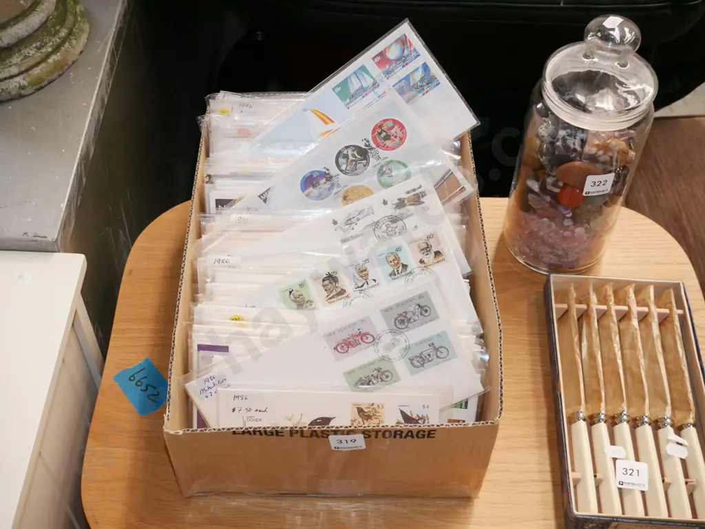 box of first day covers Image 1++