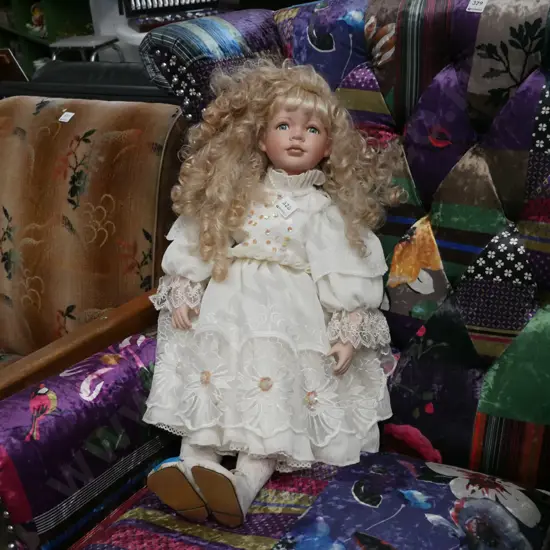 tall porcelain display doll H700