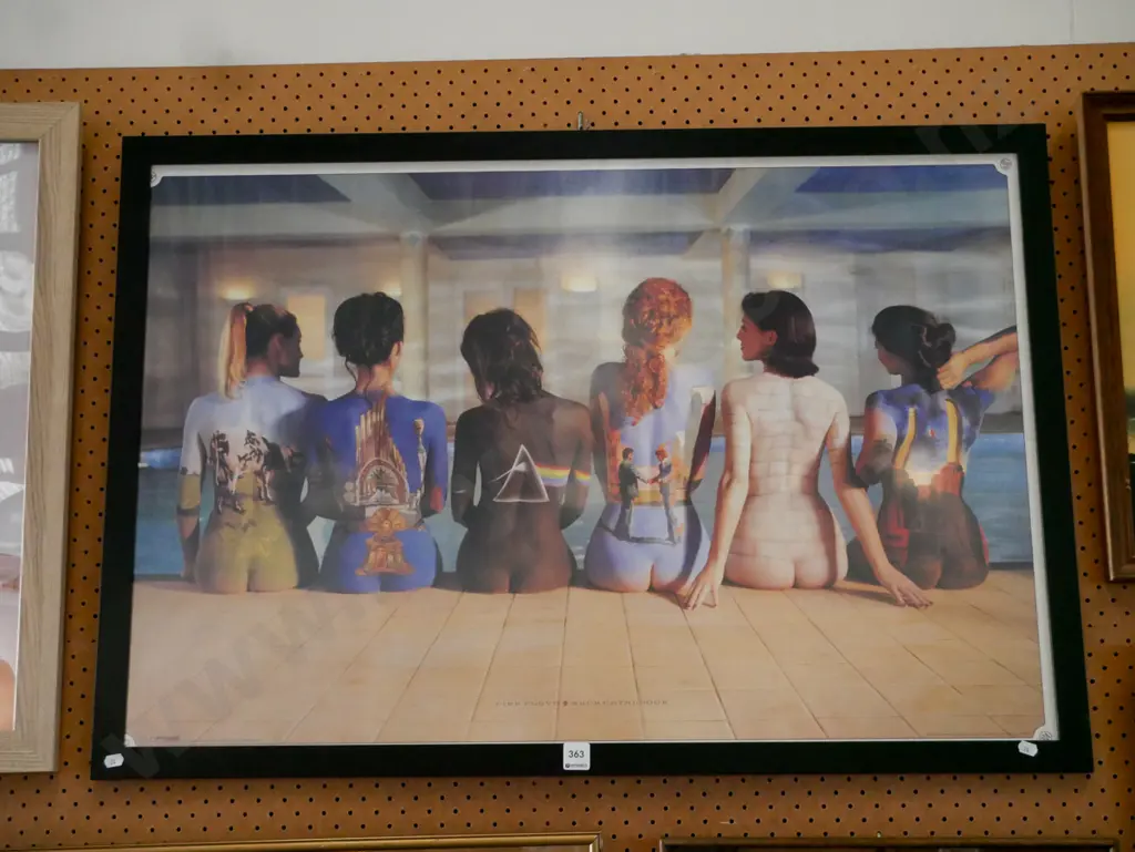 framed Pink Floyd back catalogue poster print Image 1++