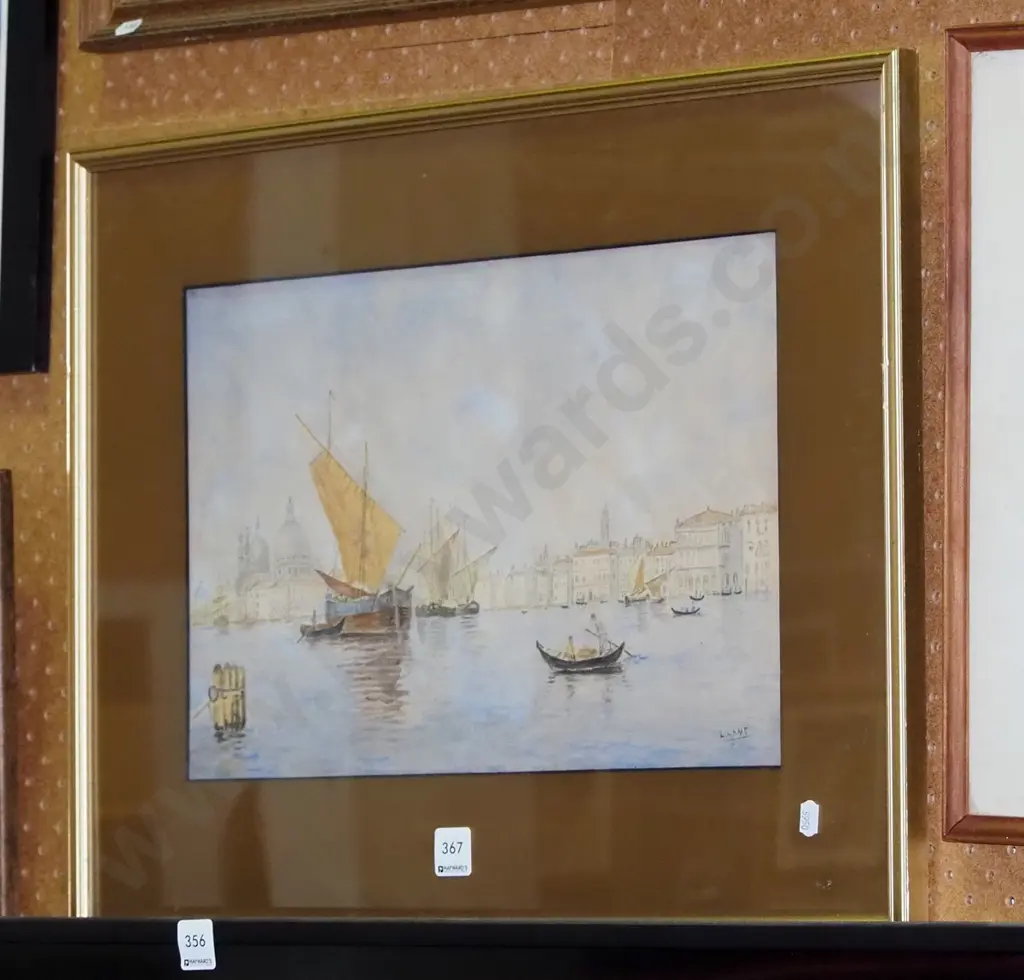 framed print - Venetian scene Image 1++