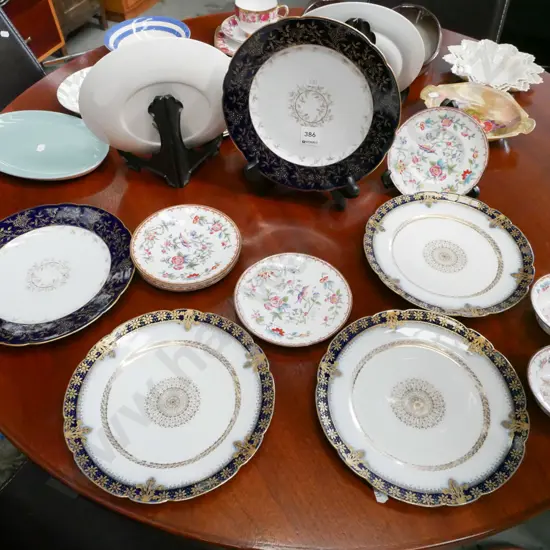 assorted plates, bowls