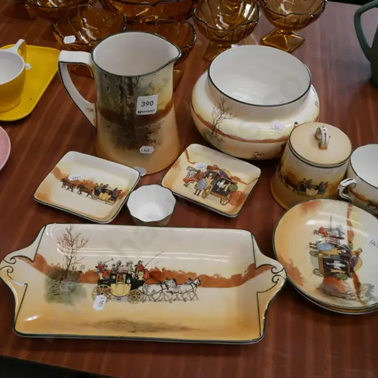 Royal Doulton; sandwich tray, canister, jug etc