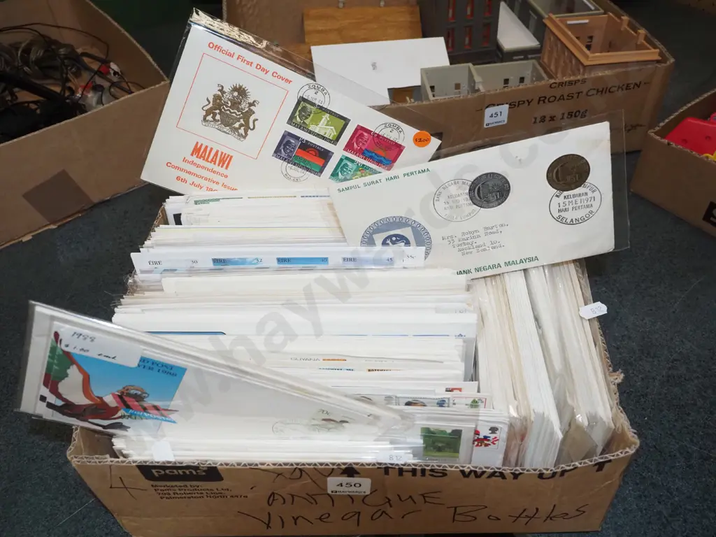 box of first day covers Image 1++