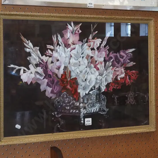 framed acrylic - flowers