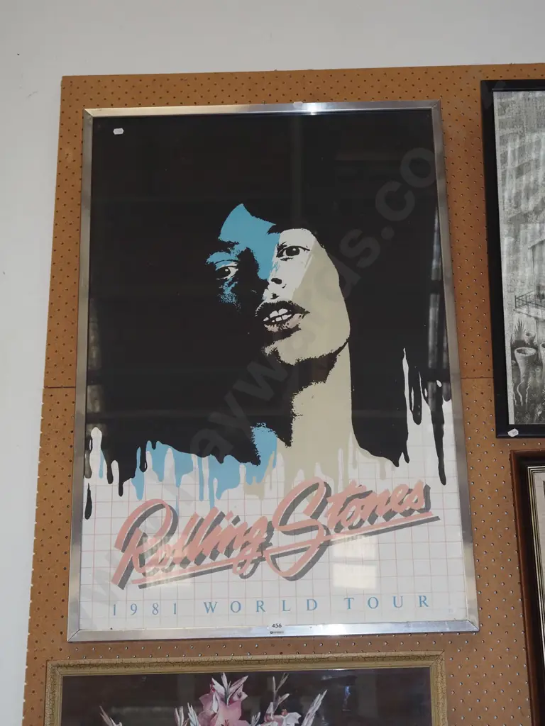 framed poster print - Rolling Stones World Tour 1971 Image 1++