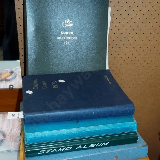 various stamp albums
