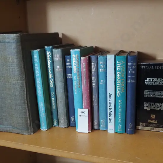 various books, Star Wars DVDs