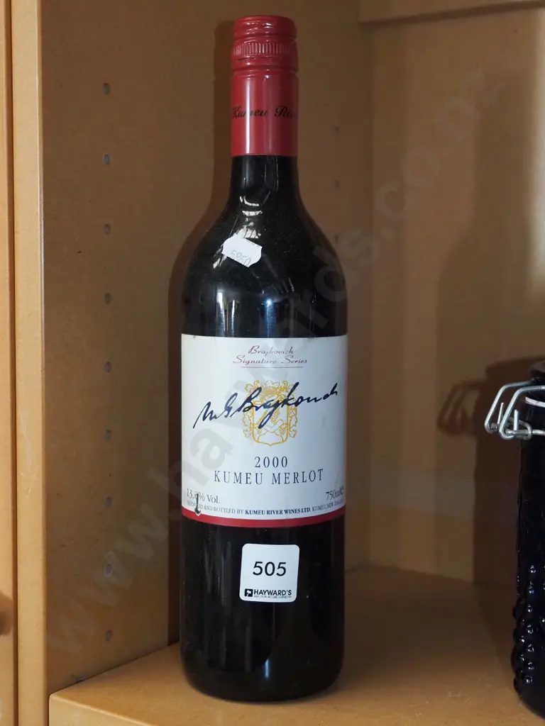 bottle of Kumeu River Brajkovich merlot 2000 Image 1++