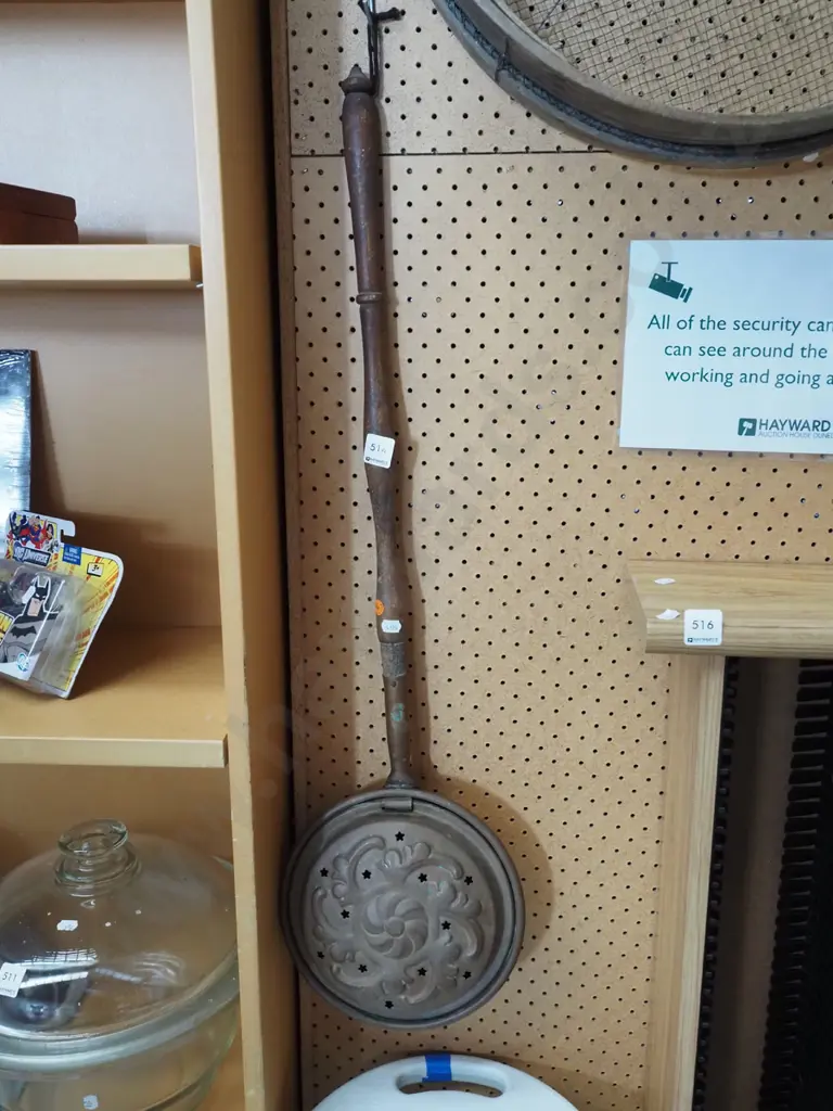 long handled copper bed warmer Image 1++