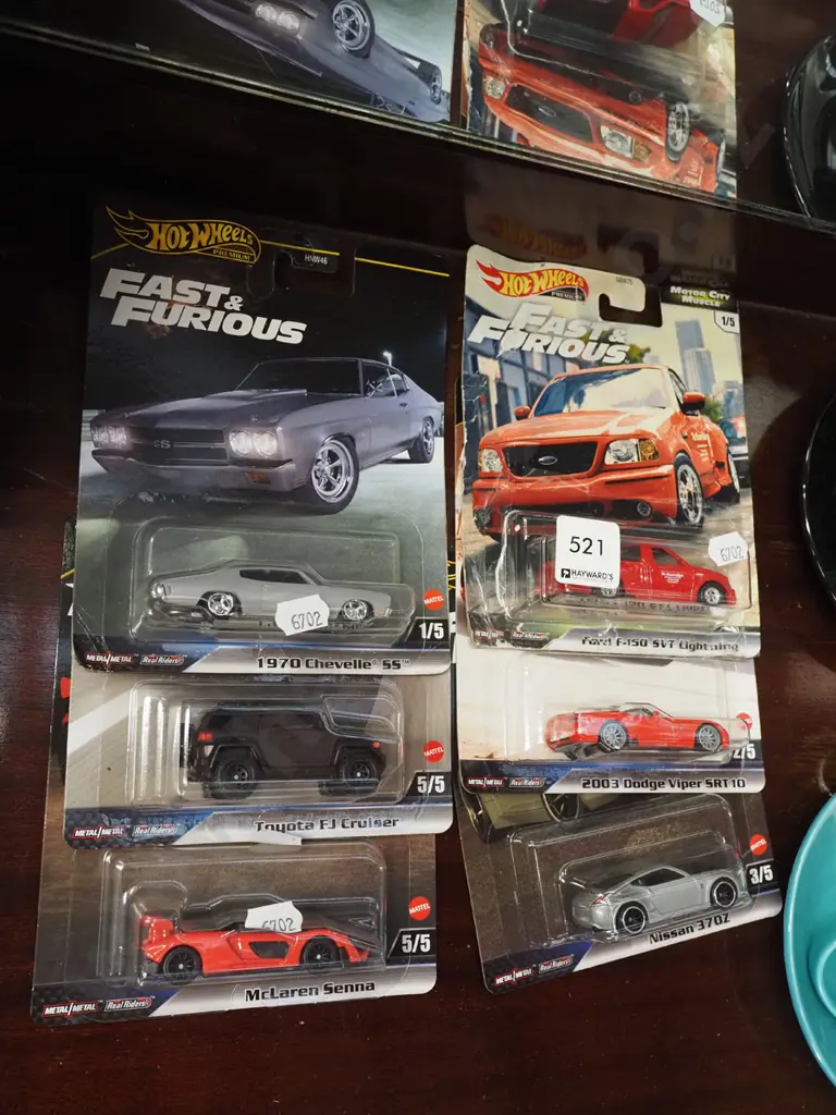6x carded Hotwheels Fast and Furious Image 1++