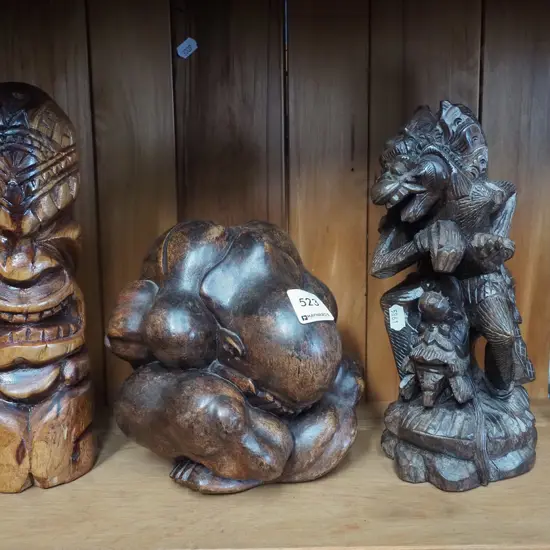 carved wooden souvenir figurines Tallest H260