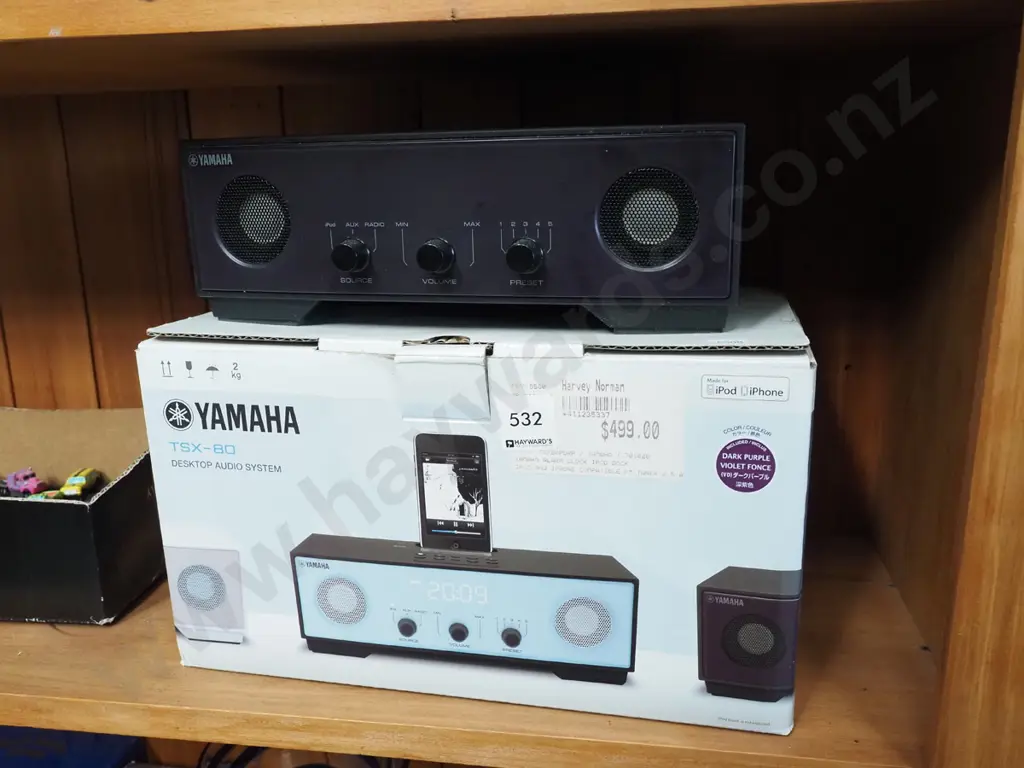 boxed Yamaha TS/80 desk top audio system Image 1++