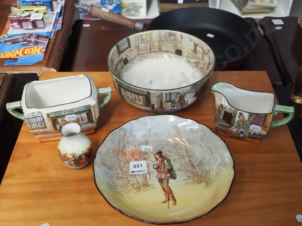 Royal Doulton bowls, jug, vase - chip to vase rim Image 1++