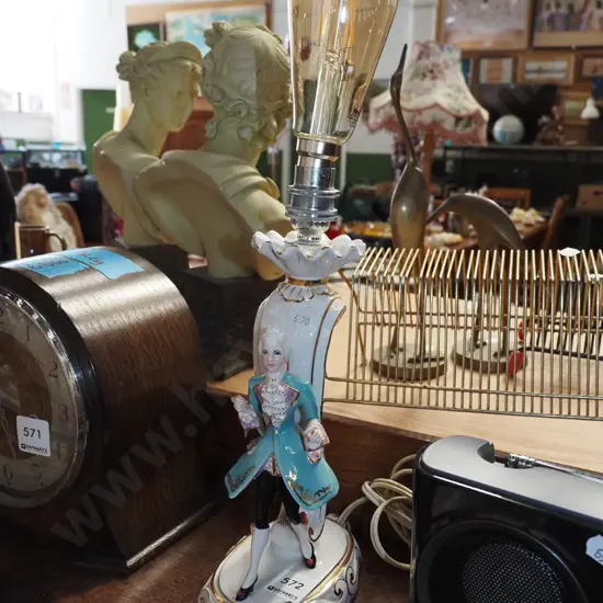 figural ceramic  lamp base - no shade