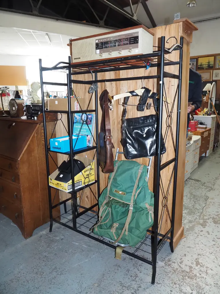 metal freestanding clothes storage rack H730 W1000 Image 1++