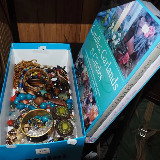 box of costume jewellery